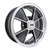 EMPI 9735 - BRM RIM - Gloss Black w/ Polished Lip & Spoke Edges -  ET 15 - BS 3 3/4" - 60* SEAT -4X130 - 15"X5.5"