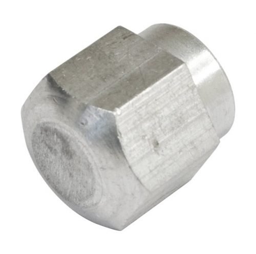 Wiper Arm to Shaft Cap Nut, Silver, Each - Bug and Conv. 70-72, Ghia and Conv. 70-72, Super Beetle 71-72 and Bus 69-79 - 211 955 417A