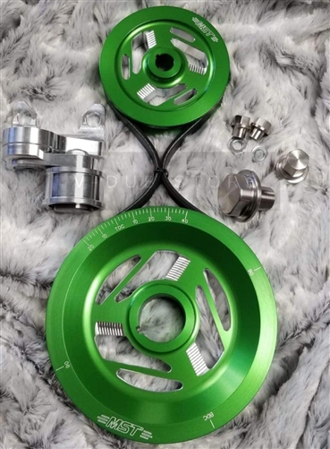 MST - KELLY GREEN - EXCALIBUR - COMPLETE SERPENTINE PULLEY SYSTEM