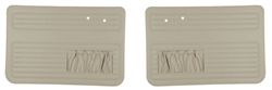 Bug Convertible & Sedan -67-77 FRONT ONLY - AUTHENTIC DOOR PANELS - SMOOTH VINYL - WITH POCKETS