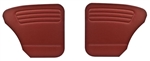 Bug -65-77 REAR ONLY - AUTHENTIC DOOR PANELS - OEM CLASSICS / VINTAGE VINYL / VELOUR / TWEED - NO POCKETS