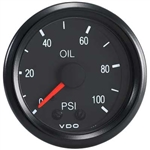 VDO V150030 - VDO BLACK COCKPIT - OIL PRESSURE GUAGE - MECHANICAL - 0-100 PSI