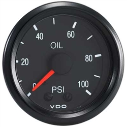 VDO V150030 - VDO BLACK COCKPIT - OIL PRESSURE GUAGE - MECHANICAL - 0-100 PSI