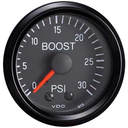 VDO V150052 - BLACK COCKPIT SERIES GAUGES - BOOST GAUGE, 0-30 PSI