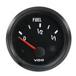 VDO V301020 - BLACK COCKPIT SERIES GAUGES - FUEL GAUGE, 73-10 OHMS, REQUIRES VW SENDING UNIT OR P/N: V221012