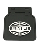 Mud Flaps  - Black w/White Logo  - Bug  -  Pair  -  15-1090