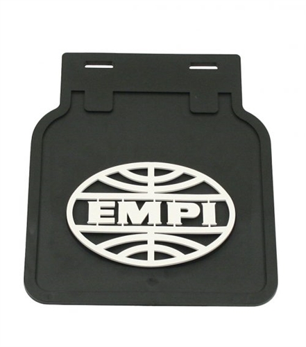 Mud Flaps  - Black w/White Logo  - Bug  -  Pair  -  15-1090