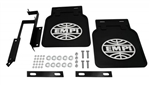 Mud Flaps  - Black w/White   Logo  - Bus thru 1972  -  Pair  -  15-1092