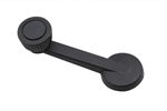 Window Crank Metal Blacked H.D - Black  -  1968-74 - Each  - 98-1042